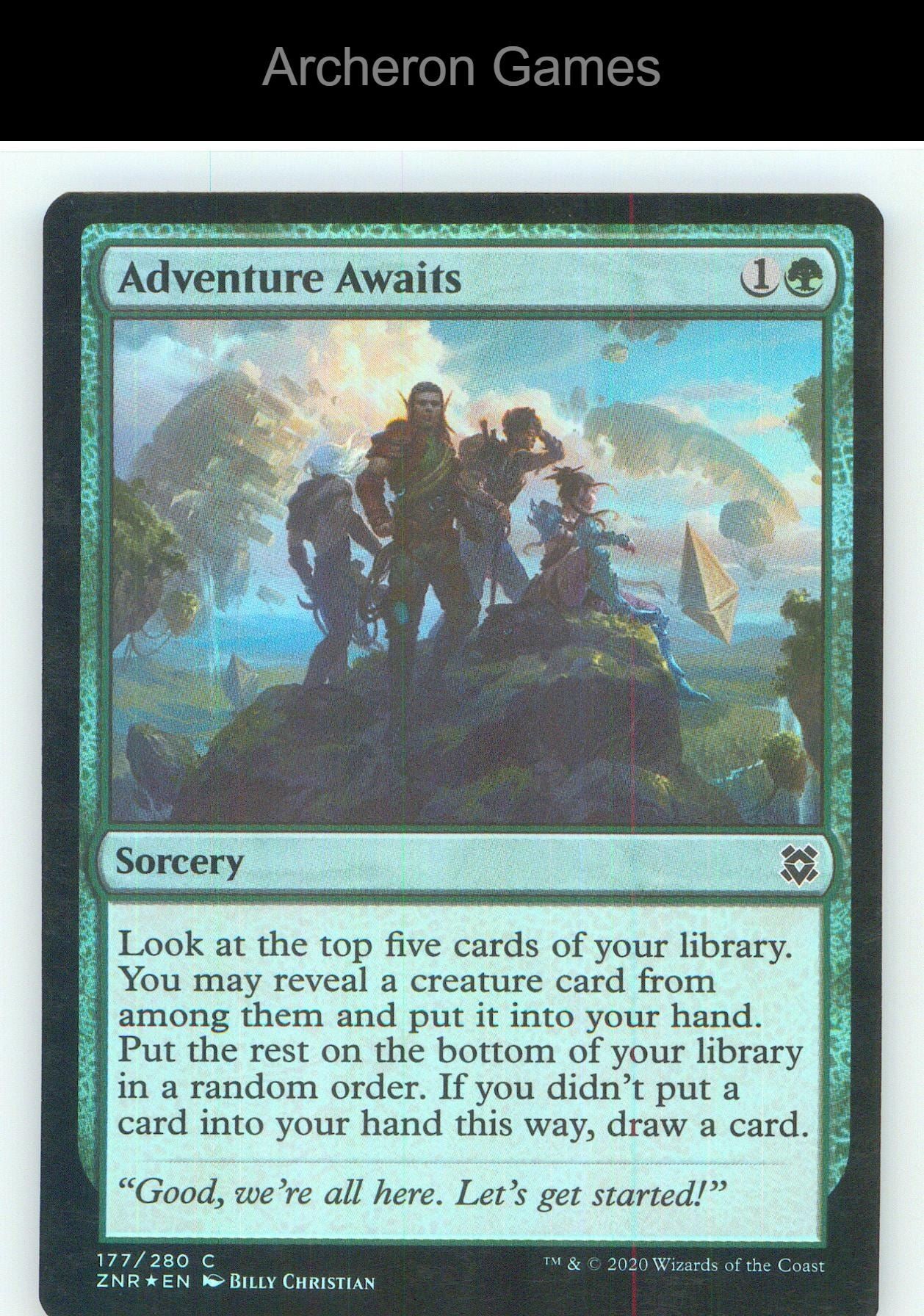 Adventure Awaits ZNR 177 C MTG Card NM/EX+ Foil