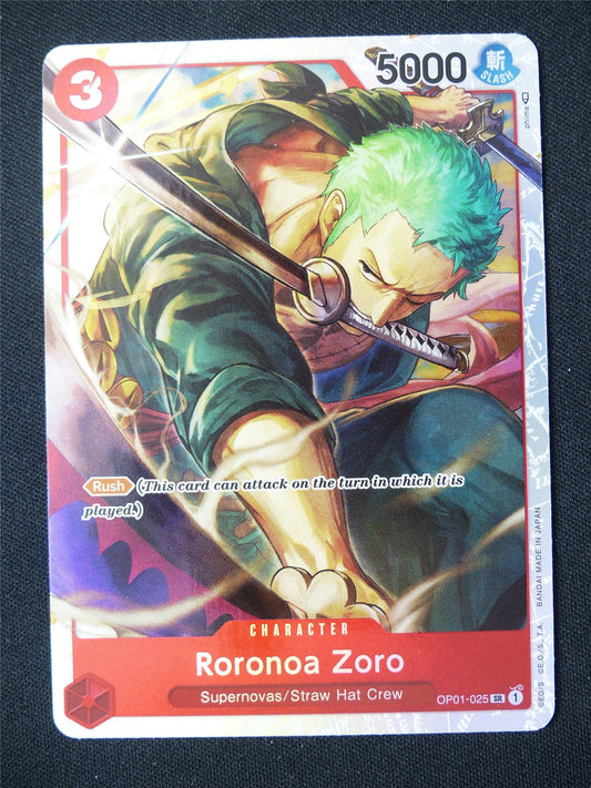 Roronoa Zoro OP01-025 SR Foil - One Piece Card #91Y