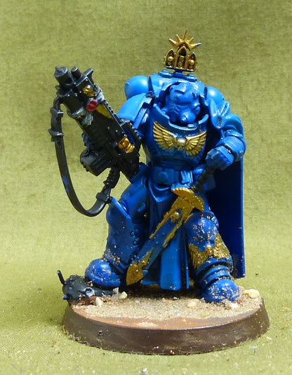 Captain in Gravis Armour with Master-crafted Heavy Bolt Rifle painted - Space Marines - Warhammer 40K #6UM