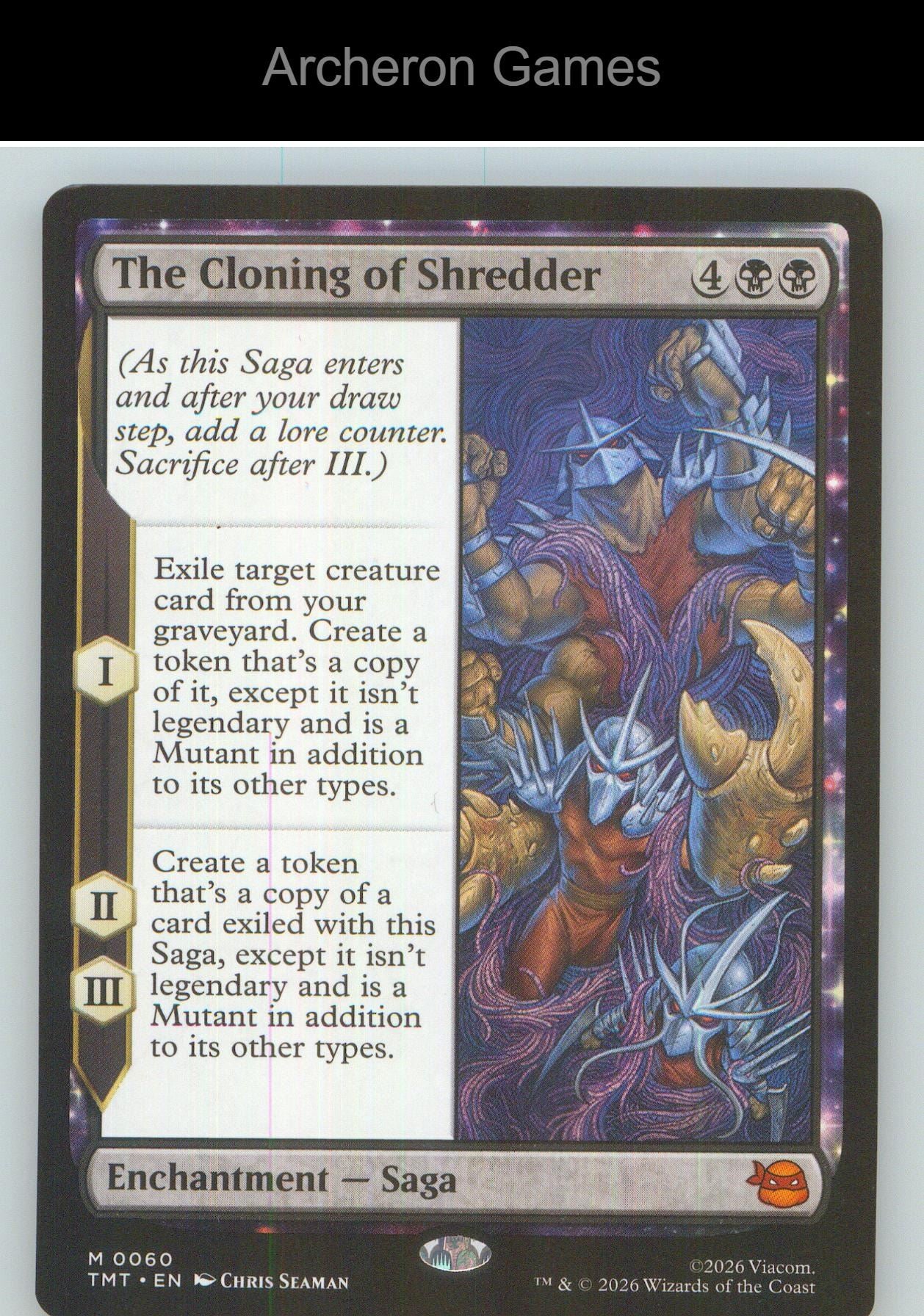 The Cloning of Shredder TMT 0060 Mythic MTG Card NM/EX+