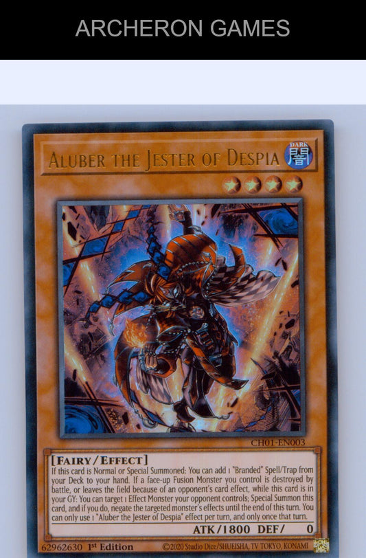 Aluber the Jester of Despia Ultra Rare YUGIOH Card 1st Edition