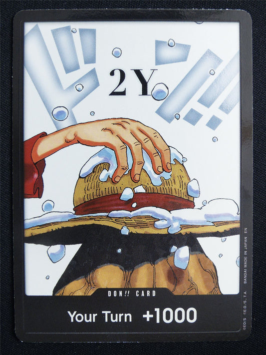 Don!! Card Foil Straw Hat 2Y - One Piece Card #4V