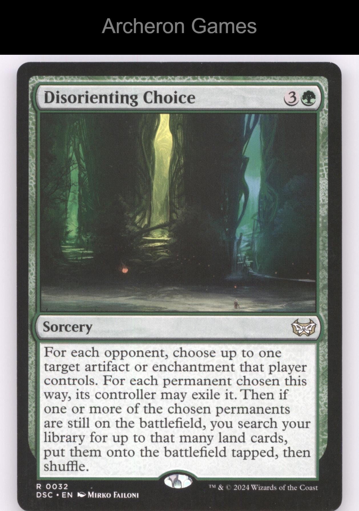 Disorienting Choice 32 R MTG Card Commander: Duskmourn: House of Horror