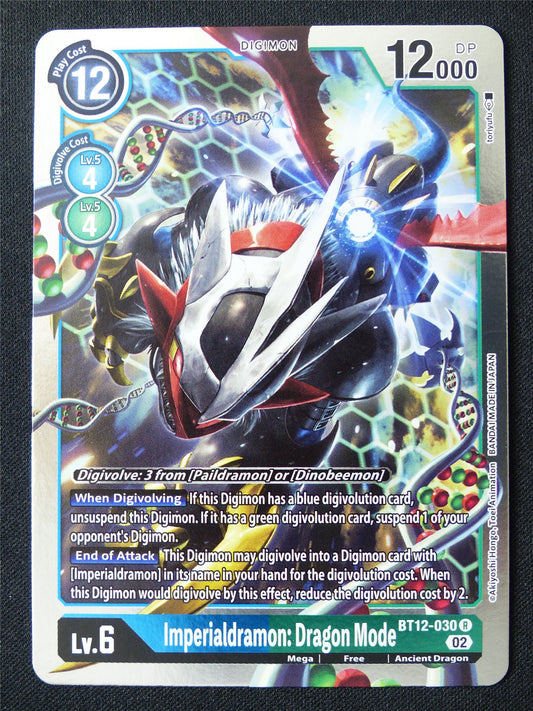 Imperialdramon: Dragon Mode BT12-030 R Foil - Digimon Card #18G