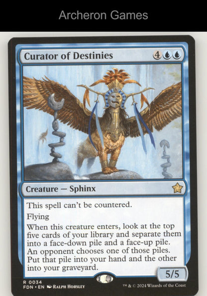 Curator of Destinies FDN 34 R MTG Card Foundations
