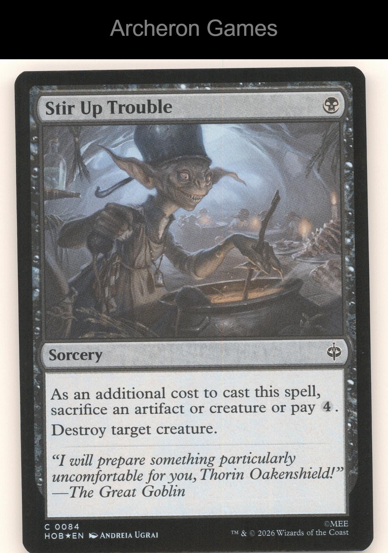 Stir Up Trouble HOB 84 C MTG Card The Hobbit
