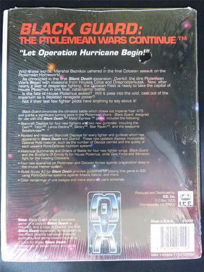 Silent Death: Black Guard The Ptolemean Wars Continue Miniatures Sourcebook - I.C.E. Booklet sealed #2QV