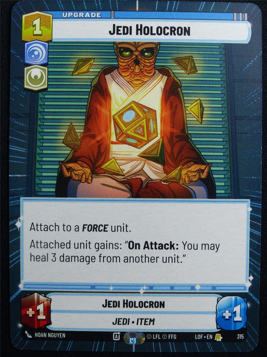 jedi holocron 315 Hyperspace - Star Wars Unlimited Card #4VL