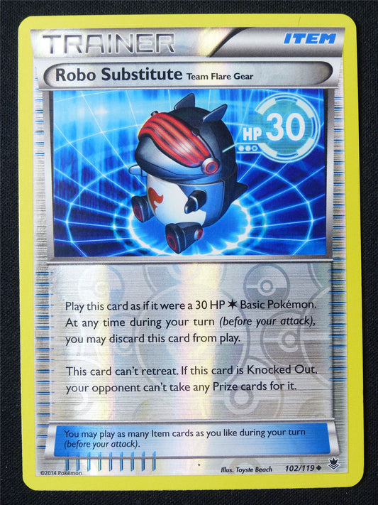 Robo Substitute Team Flare Gear 102/119 Reverse Holo - Pokemon Card #1CE