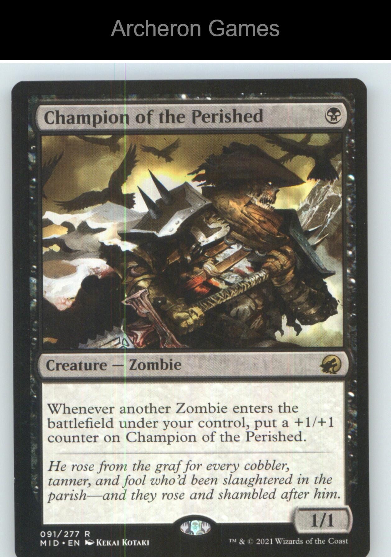 Champion of the Perished MID 91 R MTG Card NM/EX+