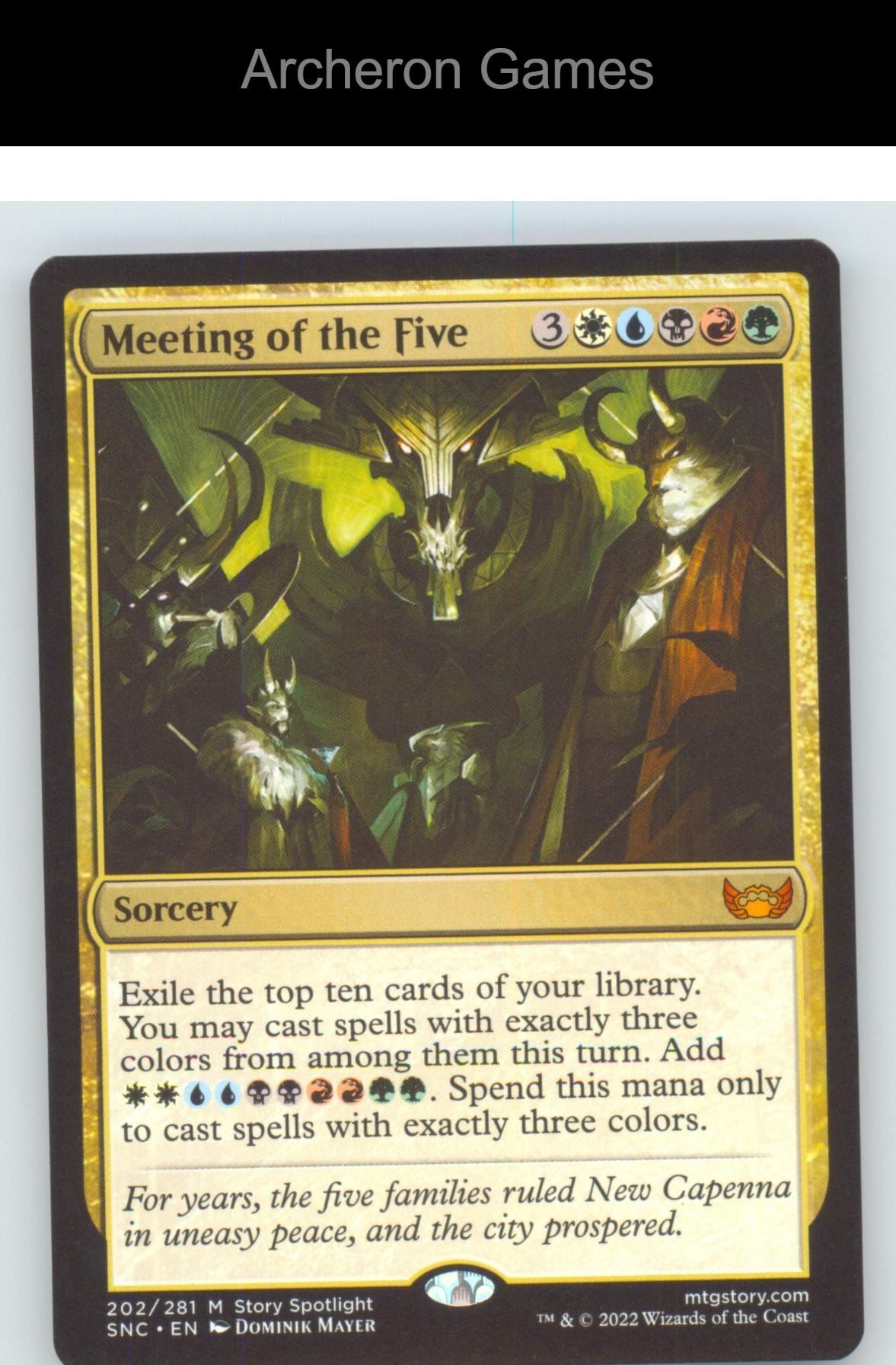 Meeting of the Five SNC 202 Mythic MTG Card NM/EX+