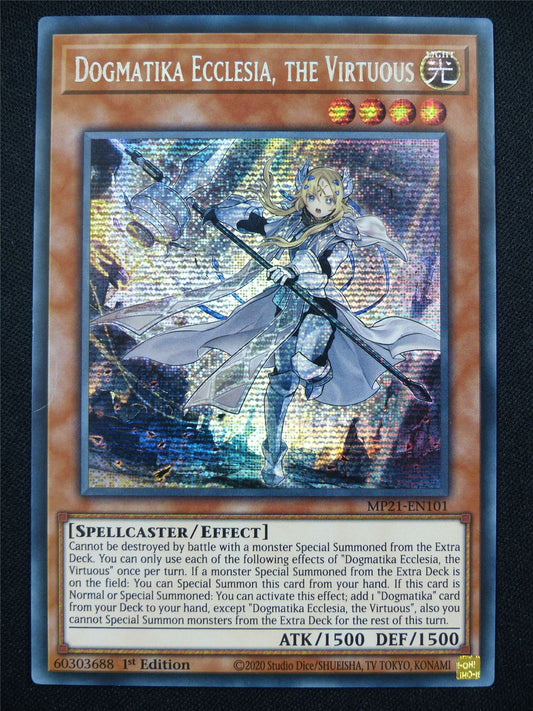 Dogmatika Ecclesia the Virtuous MP21 Secret Rare - 1st ed Yugioh Card #R9