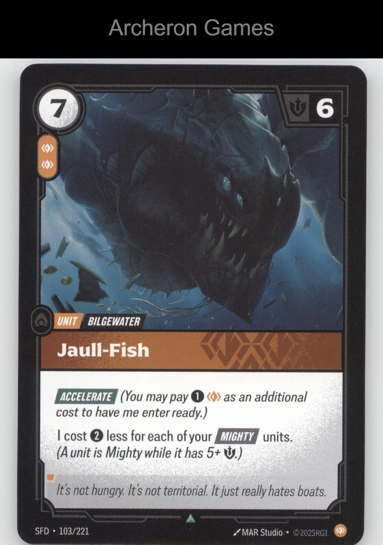 Jaull-Fish SFD 103/221 UC  Card Spiritforged