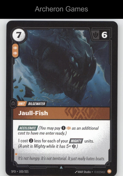Jaull-Fish SFD 103/221 UC  Card Spiritforged