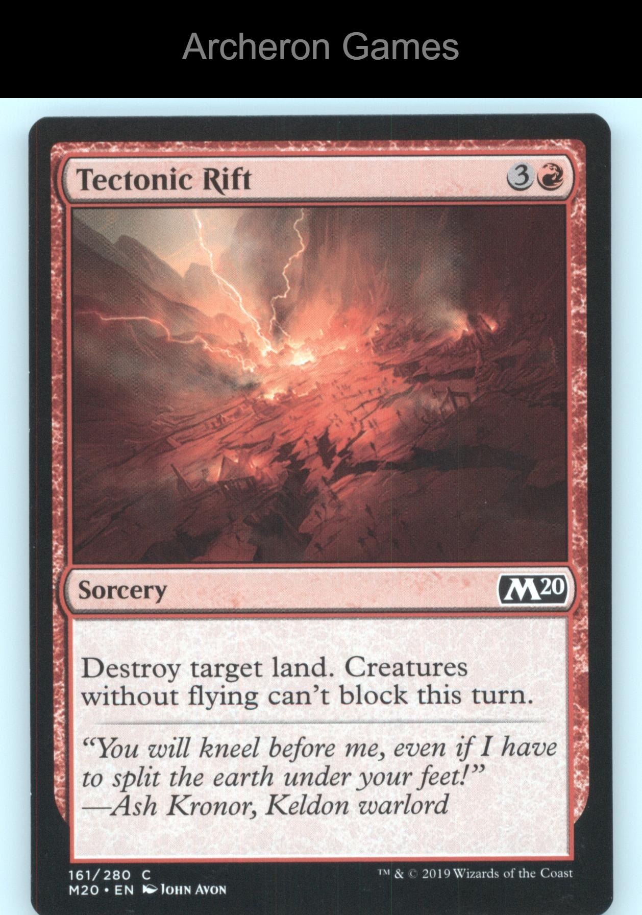 Tectonic Rift 161 C MTG Card Core Set 2020