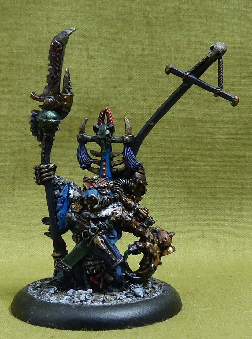Classic Metal Ikit Claw Chief Warlock First Print painted OOP - Skaven - Warhammer AoS #53J