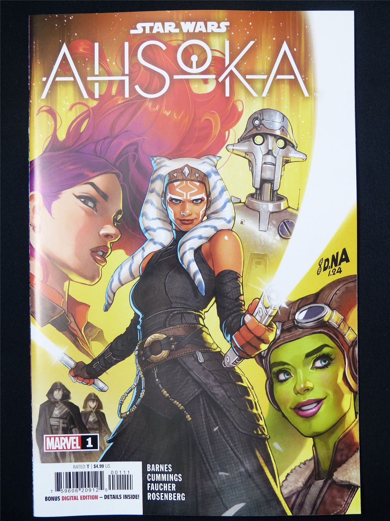 STAR Wars: Ahsoka #1 - Sep 2024 Marvel Comic #3A4