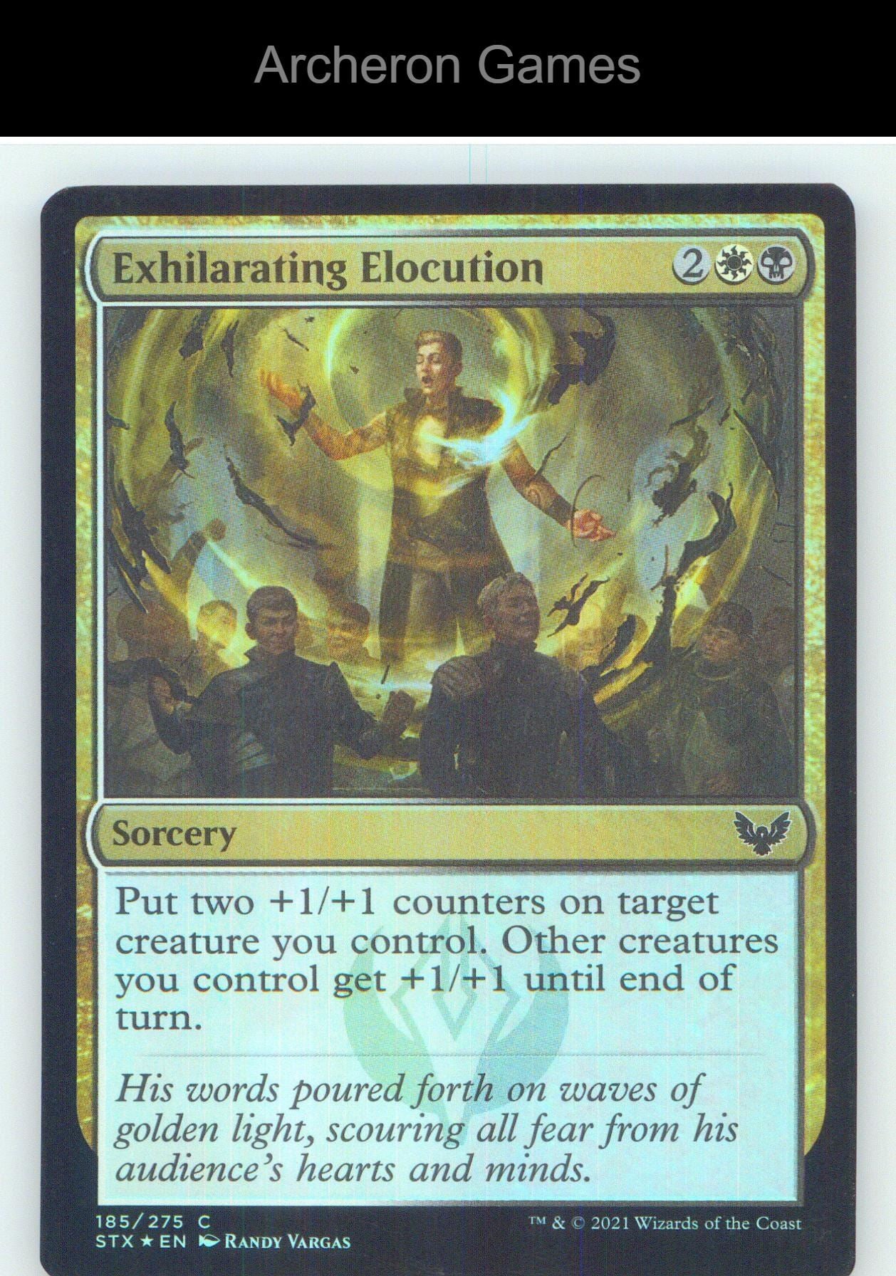 Exhilarating Elocution STX 185 C MTG Card NM/EX+ Foil