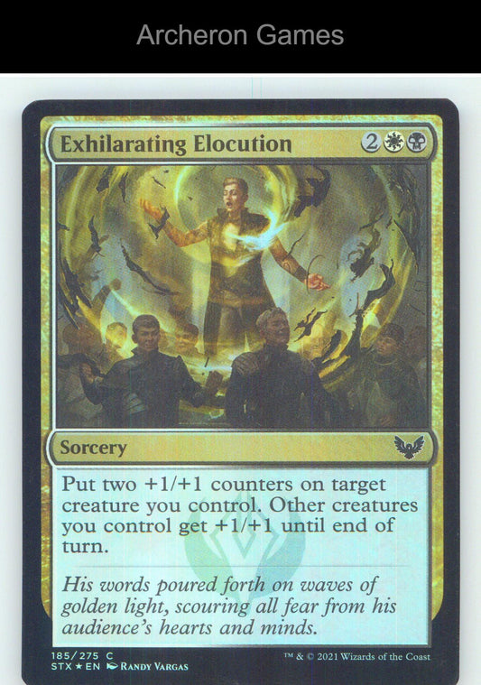 Exhilarating Elocution STX 185 C MTG Card NM/EX+ Foil