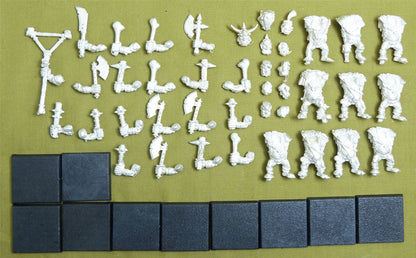 Classic Metal Golfag's Ogre Mercenaries set of 10 OOP - Warhammer Fantasy #1RL