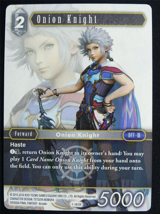 Onion Knight 1-181H - Final Fantasy Card #4TF