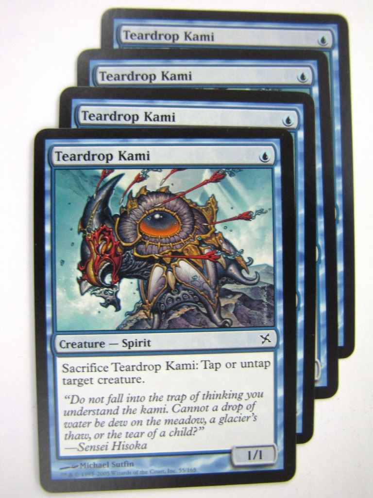 MTG Magic Played Cards: TEARDROP KAMI x4 # 8A9