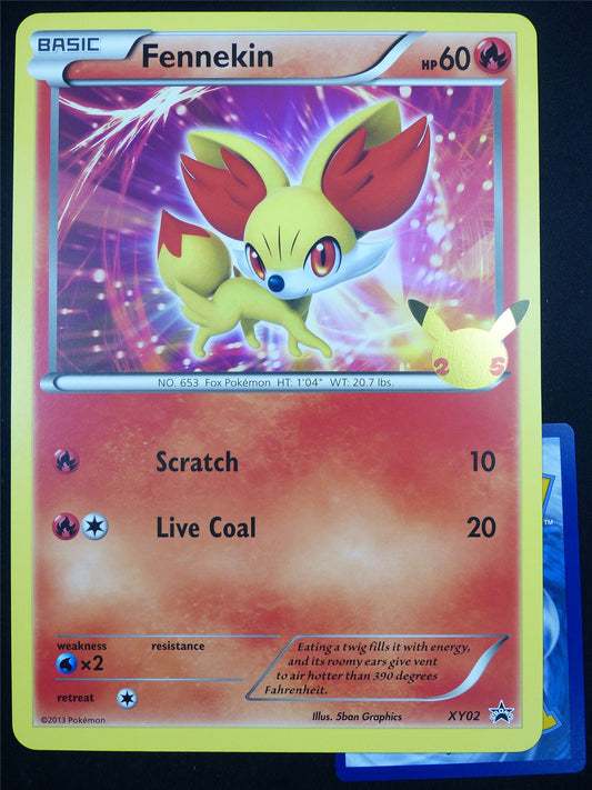 Fennekin XY02 25th Celebration Promo - Jumbo Pokemon Card #542