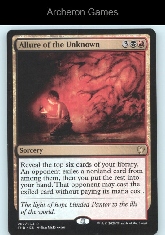 Allure of the Unknown 207 R MTG Card Promo Pack: Theros Beyond Death