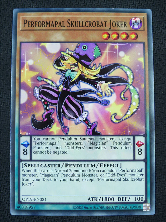 Performapal Skullcrobat Joker OP19 - Yugioh Card #5SX