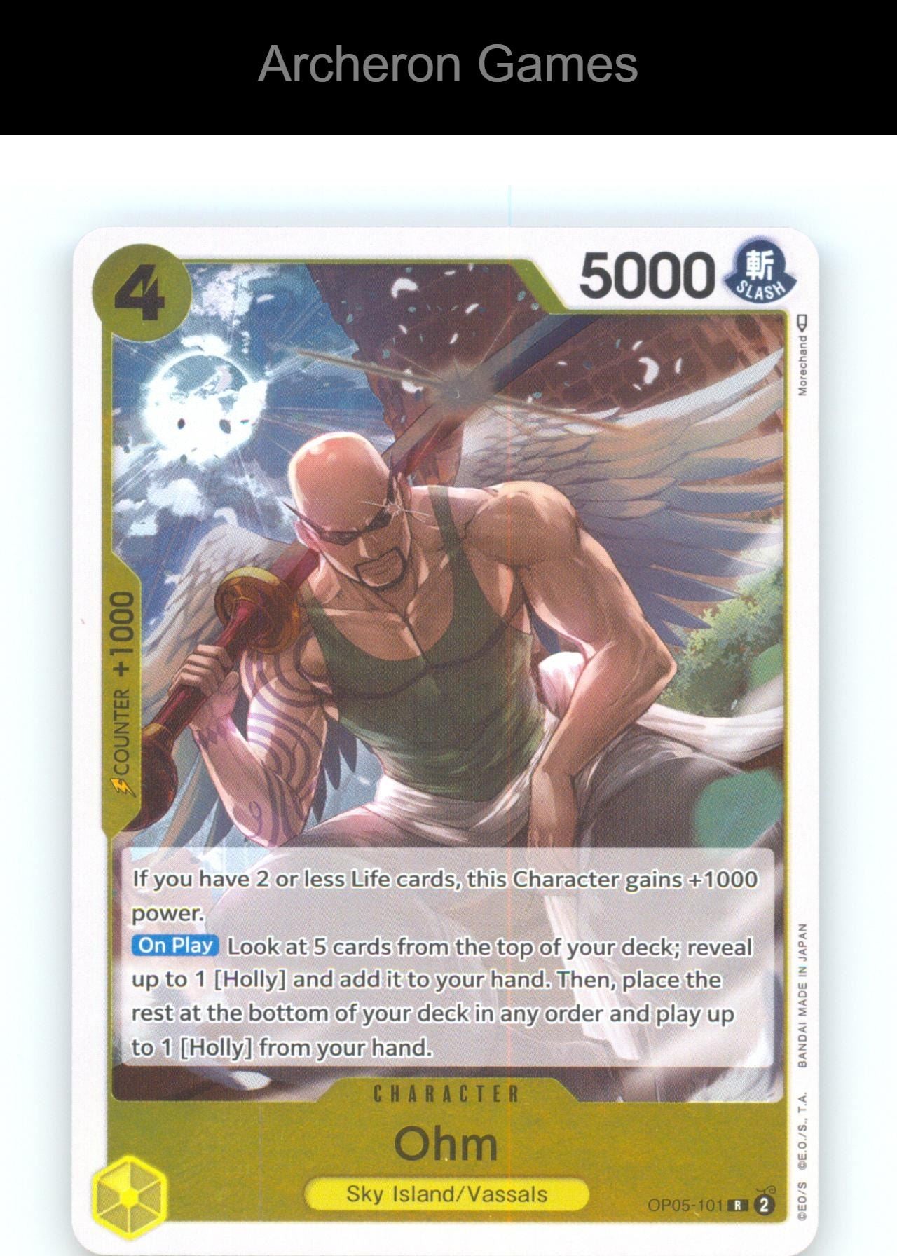 Ohm (Judge Pack Vol. 4) OP05-101 R One Piece Card NM/EX+ Foil