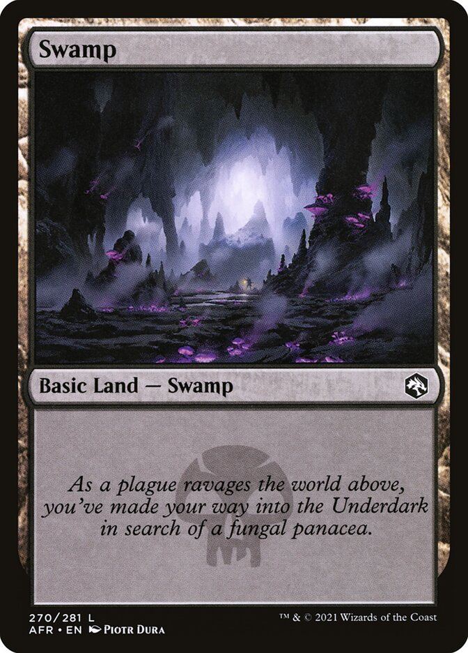 Mtg: AFR : Swamp - Foil - NM