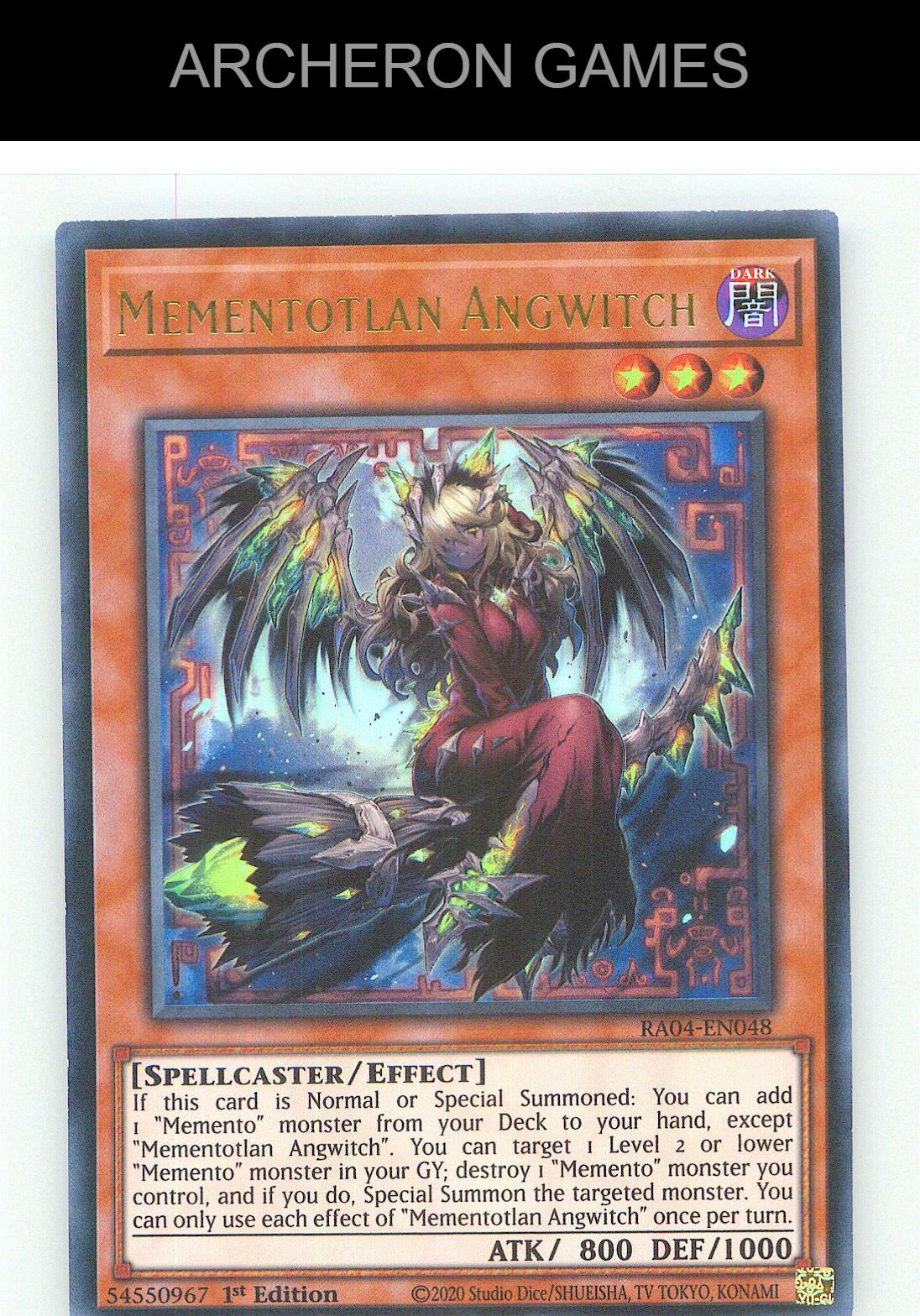 Mementotlan Angwitch (UR) Ultra Rare YUGIOH Card 1st Edition