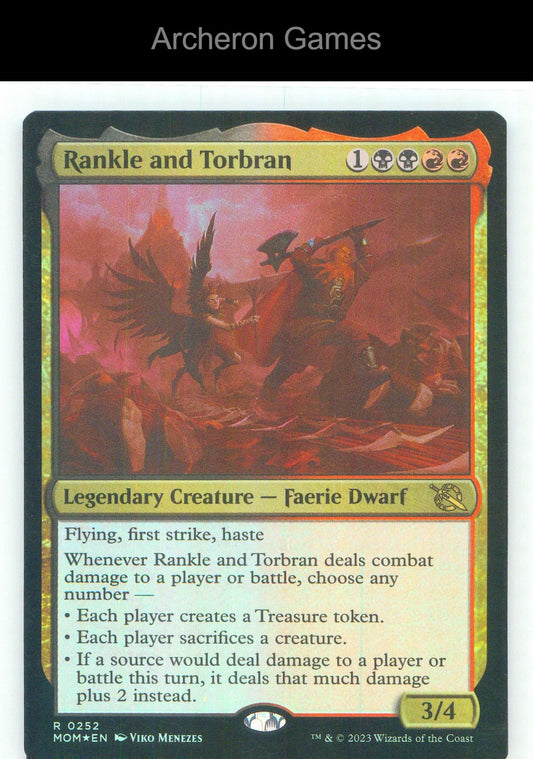 Rankle and Torbran MOM 252 R MTG Card NM/EX+ Foil