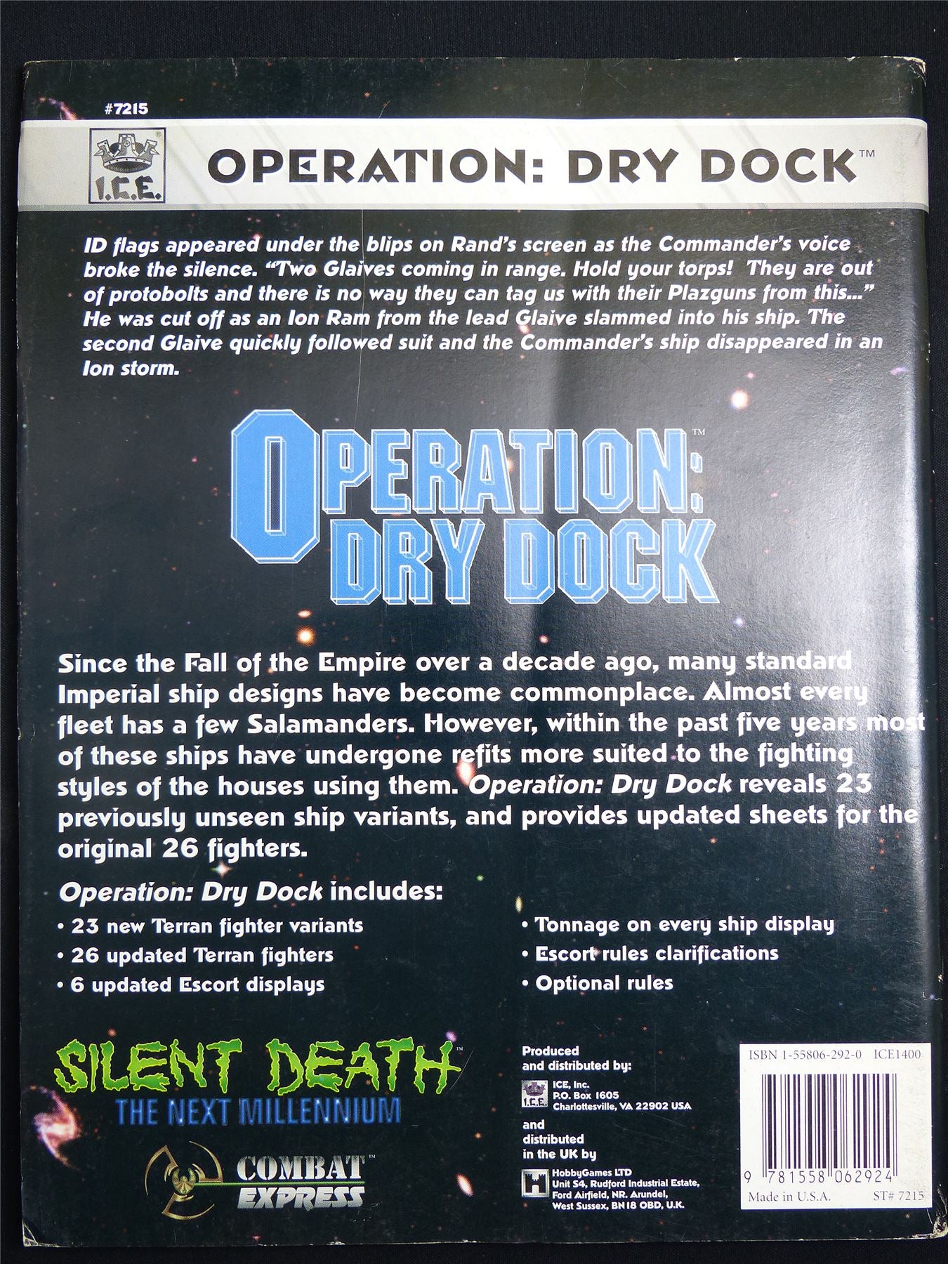 Silent Death: Operation Dry Dock Miniatures Sourcebook - I.C.E. Booklet #2QQ