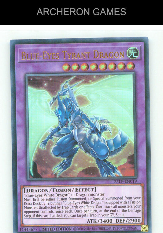 Blue-Eyes Tyrant Dragon UR YUGIOH Card Limited