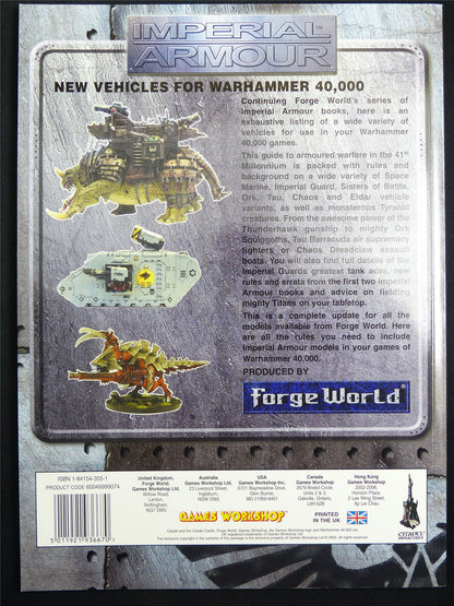 Imperial Armour Update: New Vehicles Codex Softback - Warhammer 40K #1OM