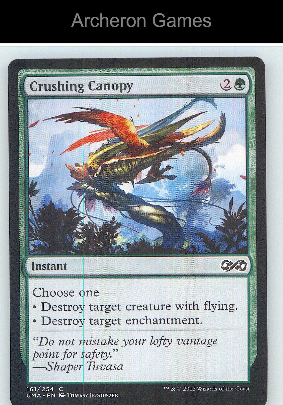 Crushing Canopy UMA 161 C MTG Card NM/EX+