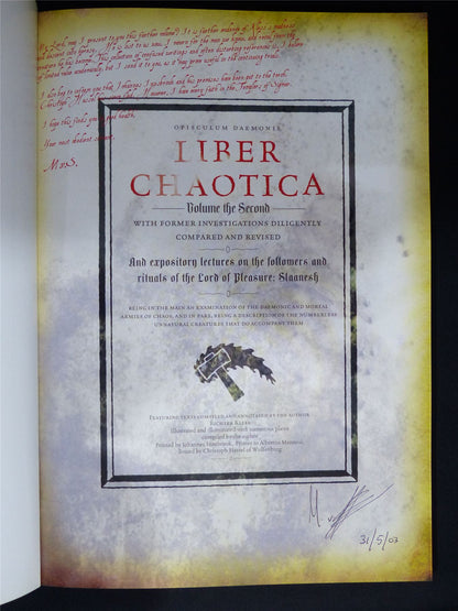 Liber Chaotica volume two: Slaanesh signed - Warhammer Black Library #1HX