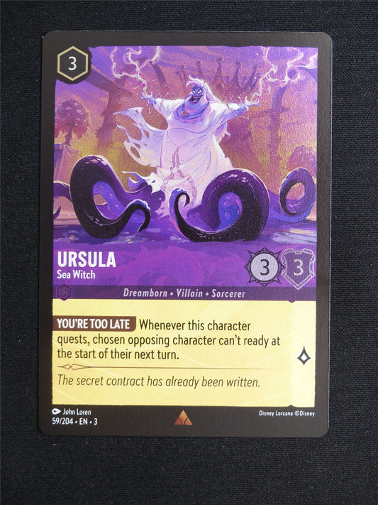 ursula Sea Witch 59/204 Foil - Lorcana Card #20B