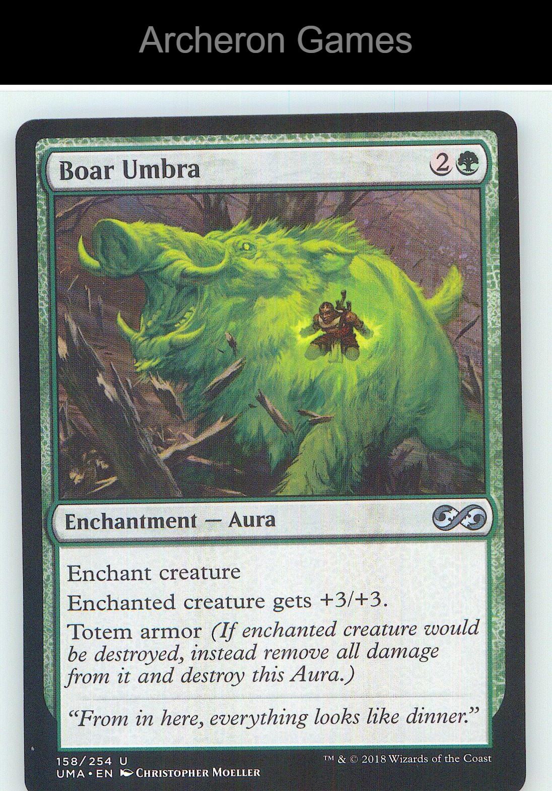 Boar Umbra UMA 158 UC MTG Card NM/EX+