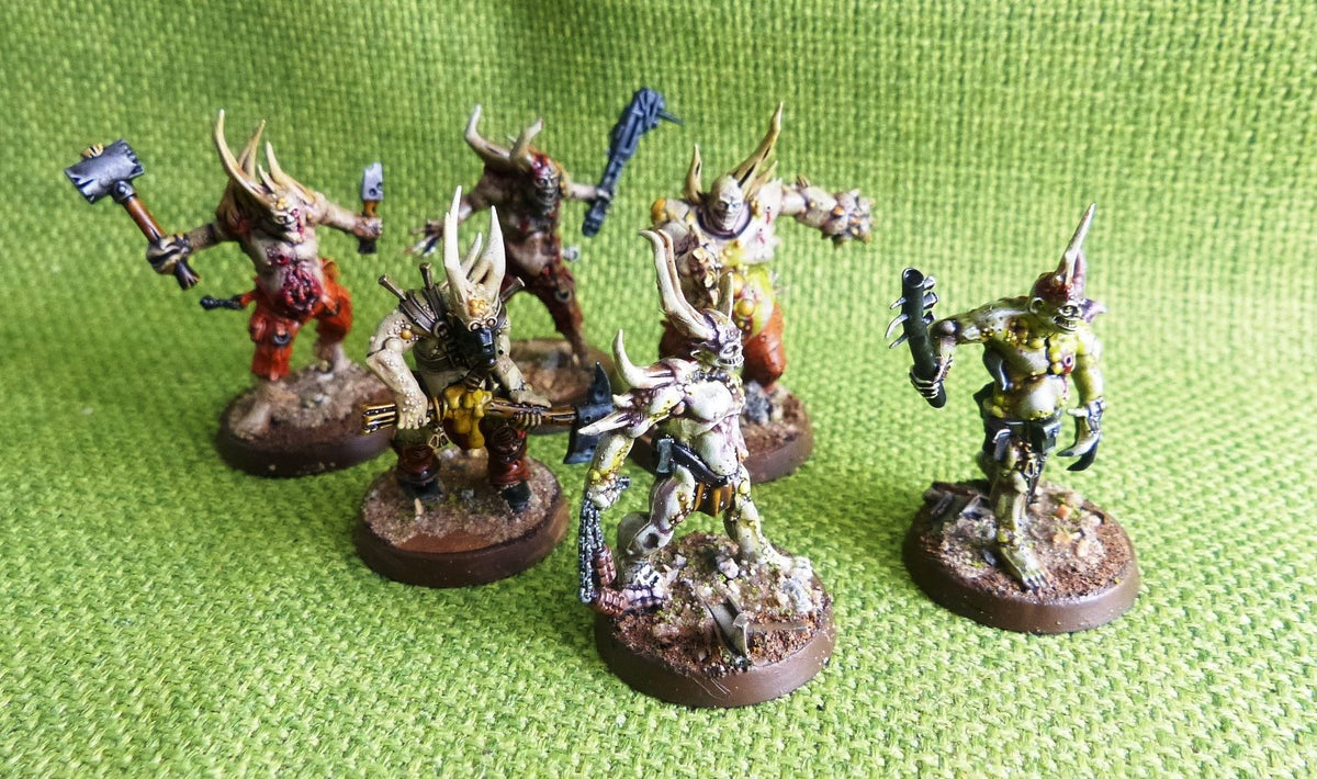 Poxwalkers Painted x 11 Models - Death Guard - Warhammer AoS 40k #E