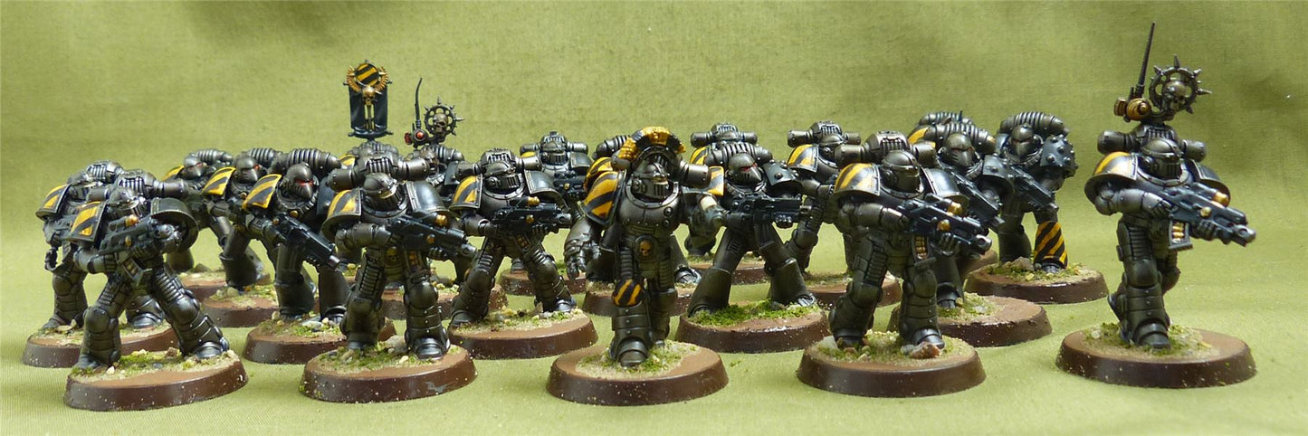 MKVI Tactical Squad painted - Iron Warriors - Warhammer Horus Heresy #1QM
