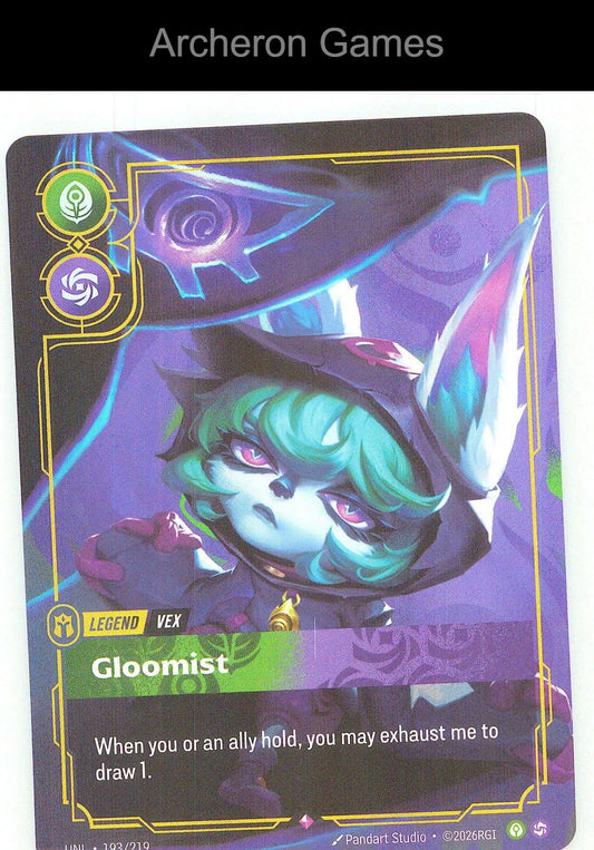 Vex - Gloomist UNL 193/219 R Unleashed Riftbound Card