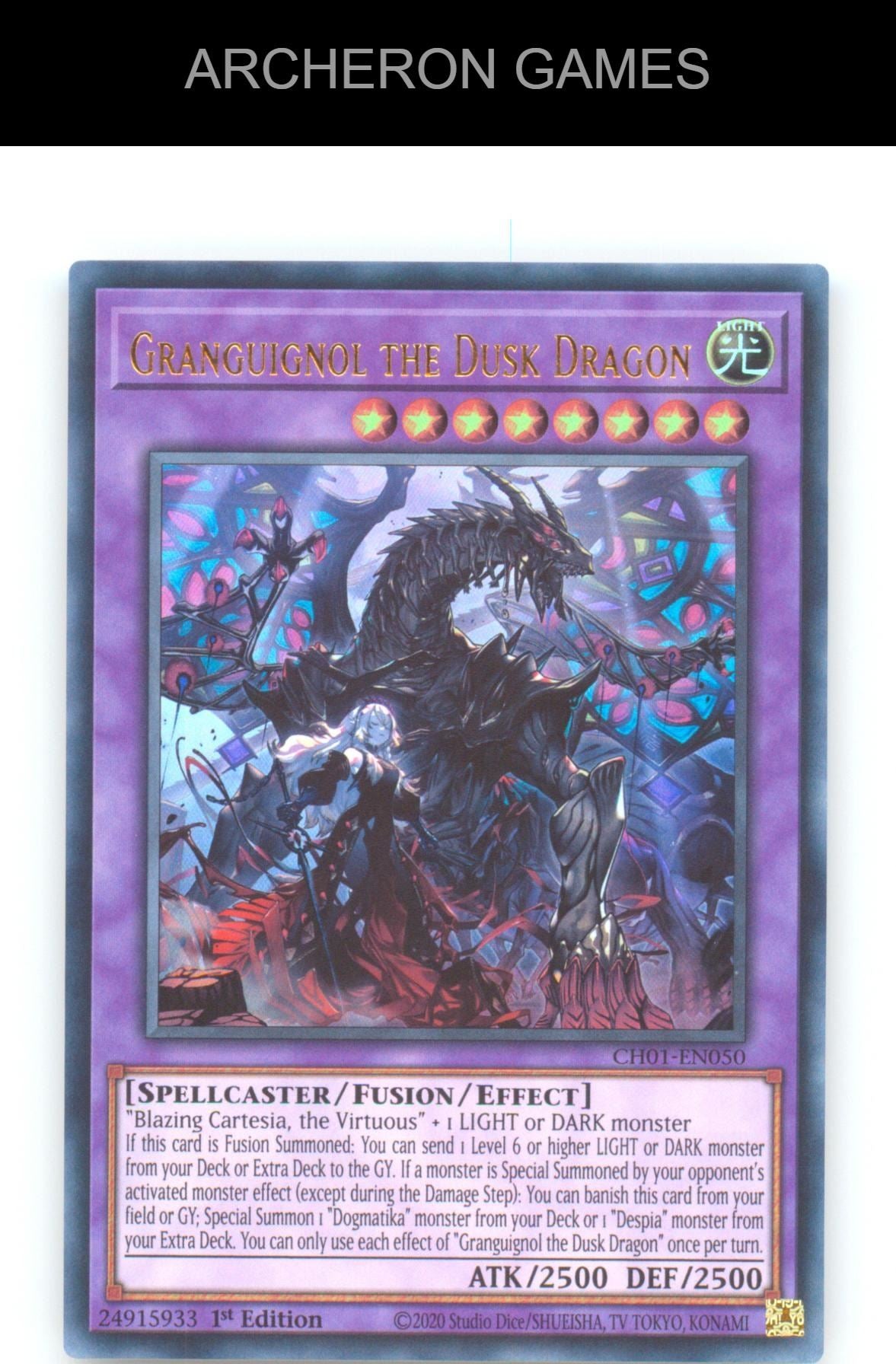 Granguignol the Dusk Dragon Ultra Rare YUGIOH Card 1st Edition
