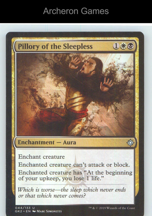 Pillory of the Sleepless GK2 44 UC MTG Card NM/EX+