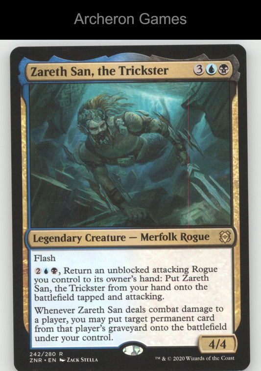 Zareth San, the Trickster 242 R MTG Card Promo Pack: Zendikar Rising