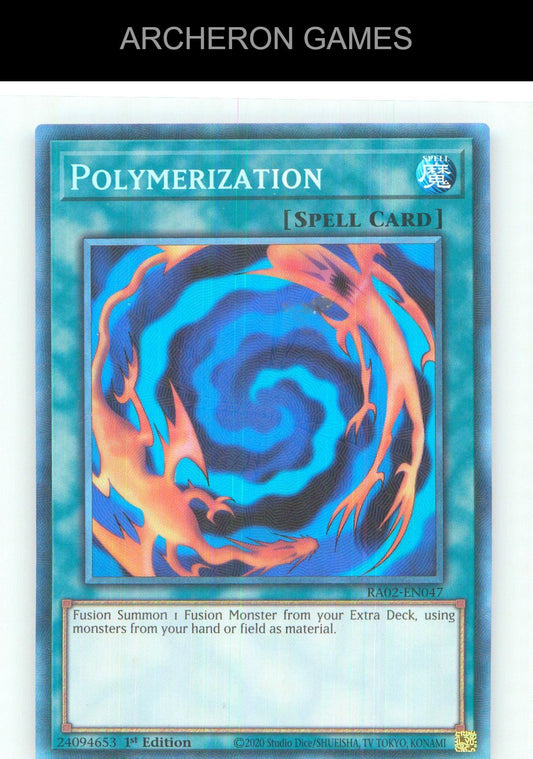 Polymerization (PCR) Prismatic Collector's Rare YUGIOH Card 1st Edition