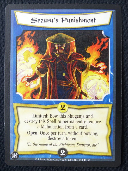 Sezaru's Punishment - WoE - Legend of the Five Rings L5R Card #12F