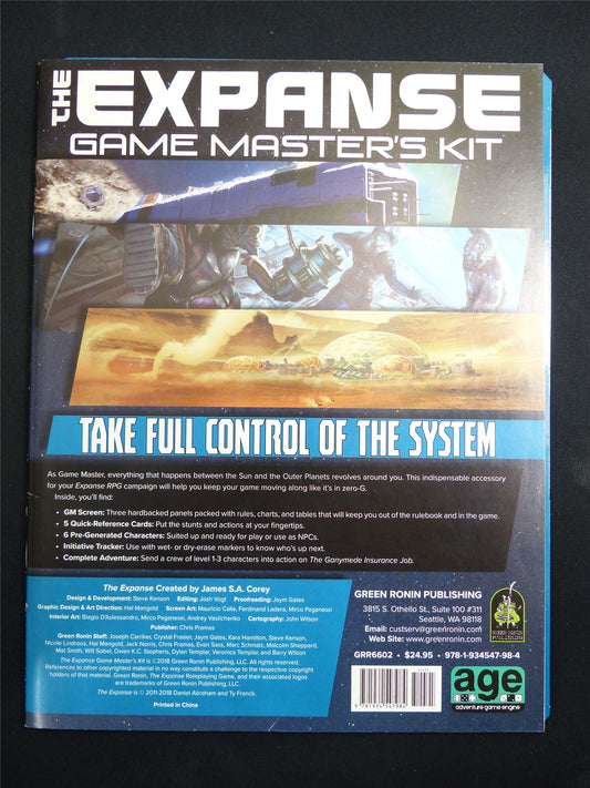 The Expanse Game Master's Kit Roleplay Booklet #1XG