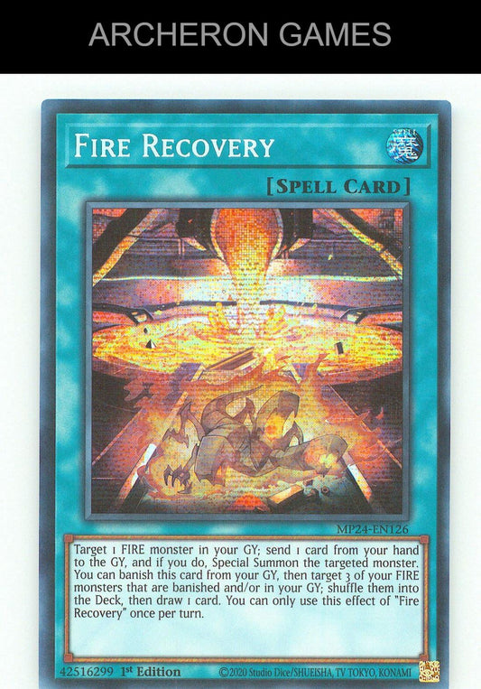 Fire Recovery SEC YUGIOH Card